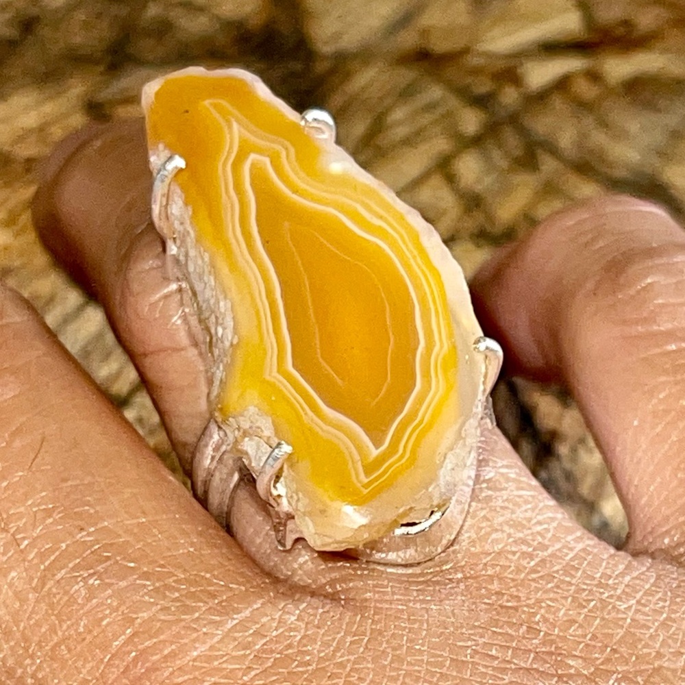 Rustic ColorSardonyx Ring Size 7